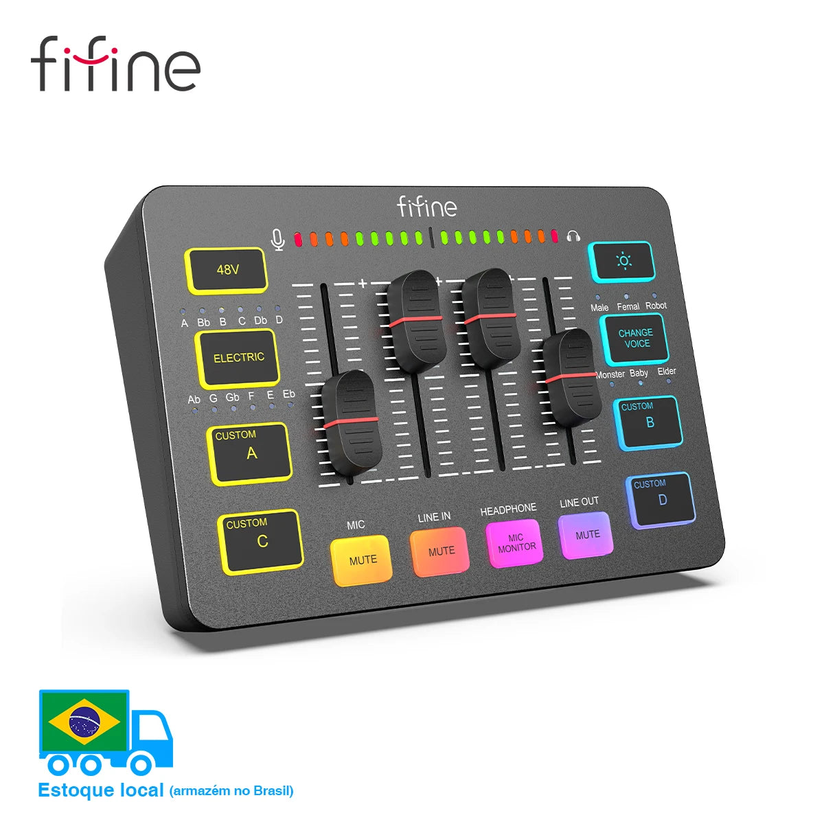 Mezclador USB FIFINE SC3